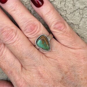 Royston Ribbon Turquoise Sterling Silver Ring